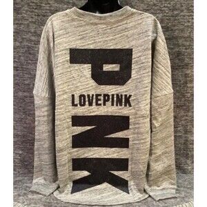 VS PINK BLING SHINE VARSITY WINTER top L